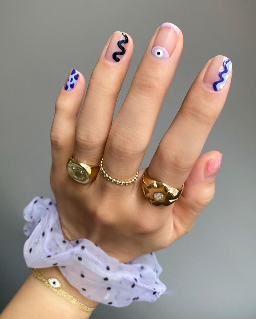 Geometrik nail art