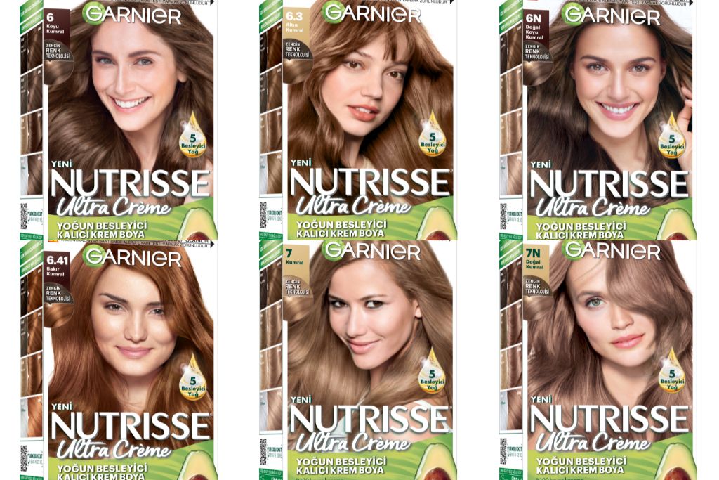 garnier nutrisse kumral saç renkleri