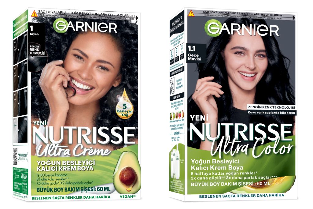 garnier nutrisse siyah saç renkleri