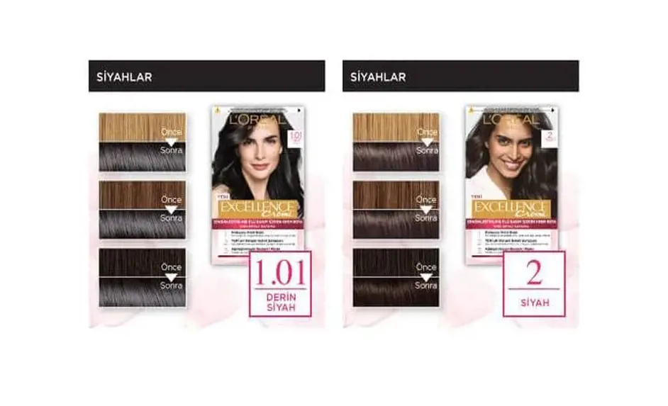 L’Oréal Excellence Crème Siyah Saç Boyaları