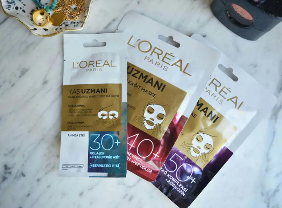 L’Oréal Paris Yaş Uzmanı Kağıt Maskeler