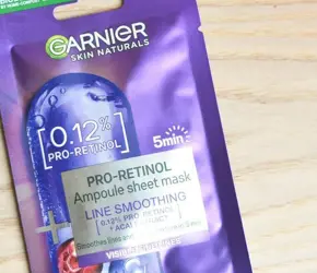 Deniyoruz: Garnier Retinol Kağıt Yüz Maskesi