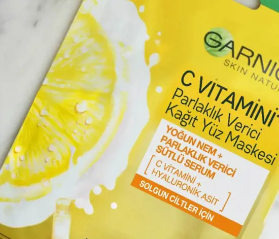 Deniyoruz: Garnier C Vitamini Kağıt Maske