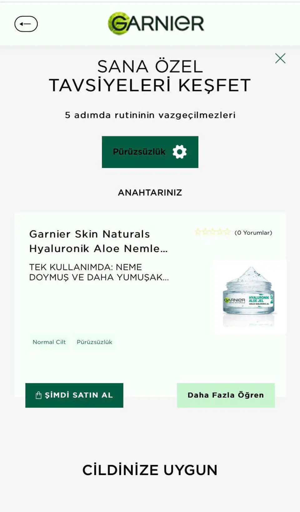 Garnier Skin Coach AI Online Cilt Analizi Uygulaması Nasıl Kullanılır?