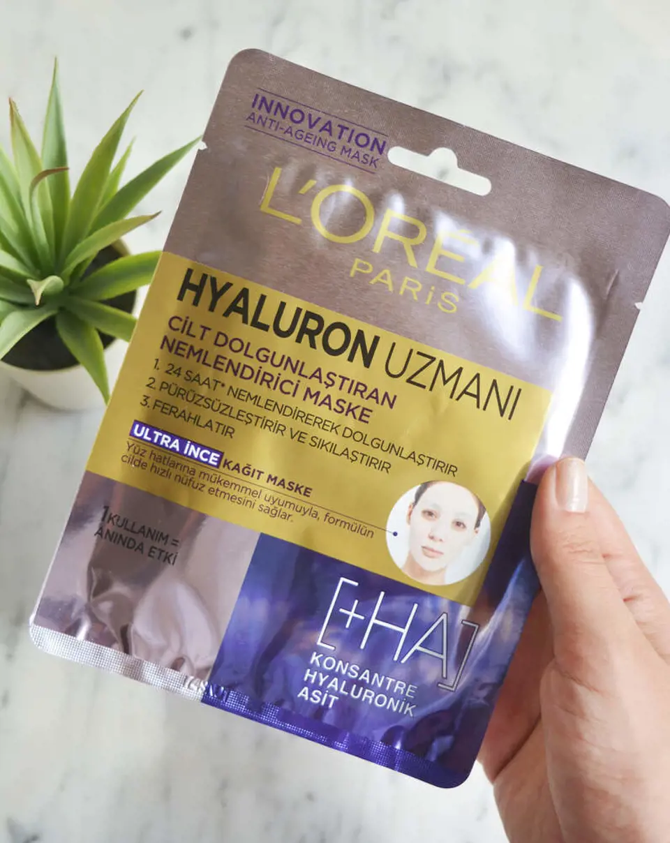 L'Oreal Paris Hyaluron Uzmanı Kağıt Yüz Maskesi