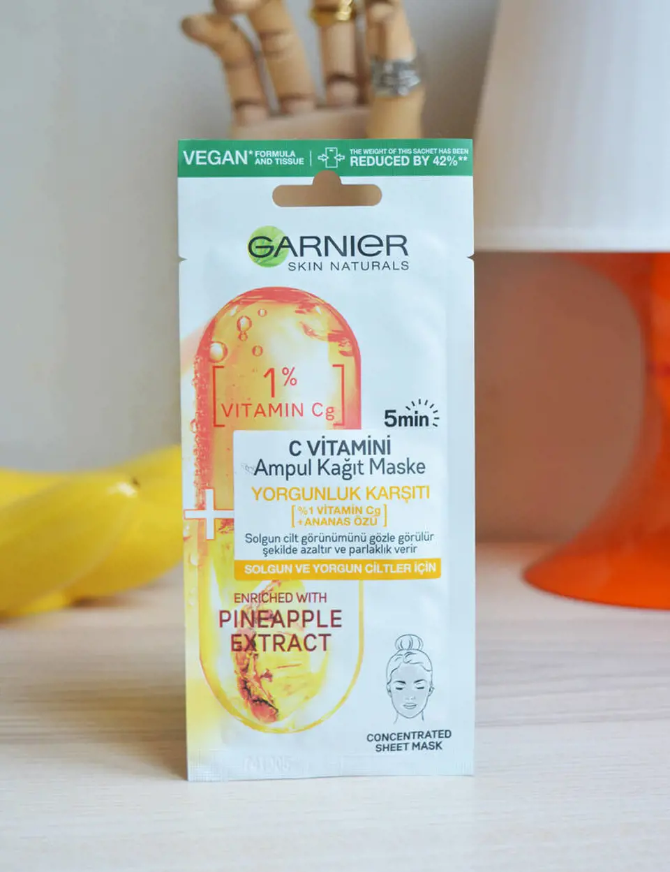 Garnier C Vitamini Ampul Kağıt Yüz Maskesi