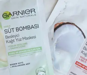 Deniyoruz: Garnier Süt Bombası Kağıt Maskeler