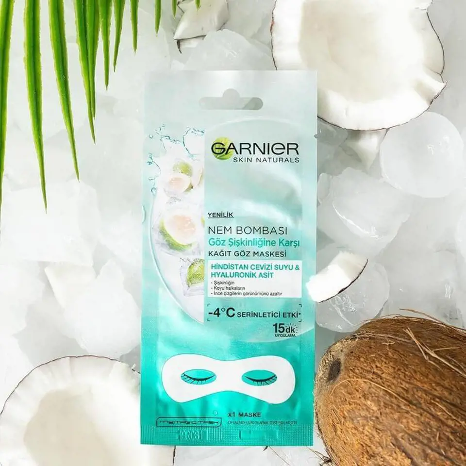 Garnier Nem Bombası Göz Şişkinliğine Karşı Kağıt Göz Maskesi