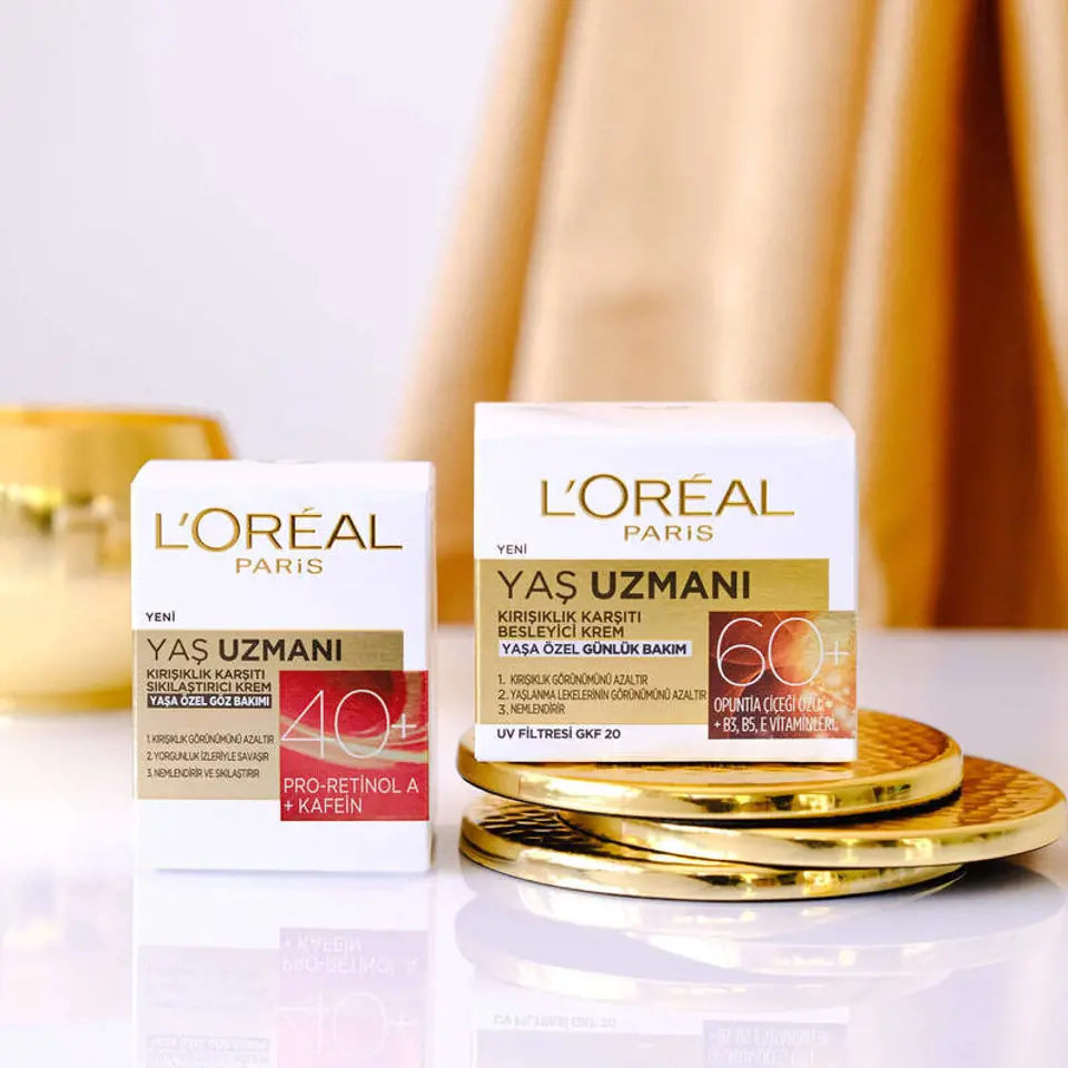 4.L’Oréal Paris Yaş Uzmanı 60+ Kırışıklık Karşıtı Besleyici Krem