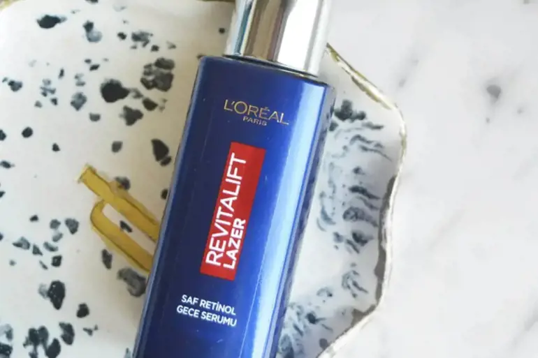 Derin Kırışıklık Görünümlerine Çözüm Önerisi: L'Oréal Paris Revitalift Lazer Saf Retinol Gece Serumu!