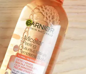 Deniyoruz: Garnier Micellar Peeling Kusursuz Makyaj Temizleme Suyu